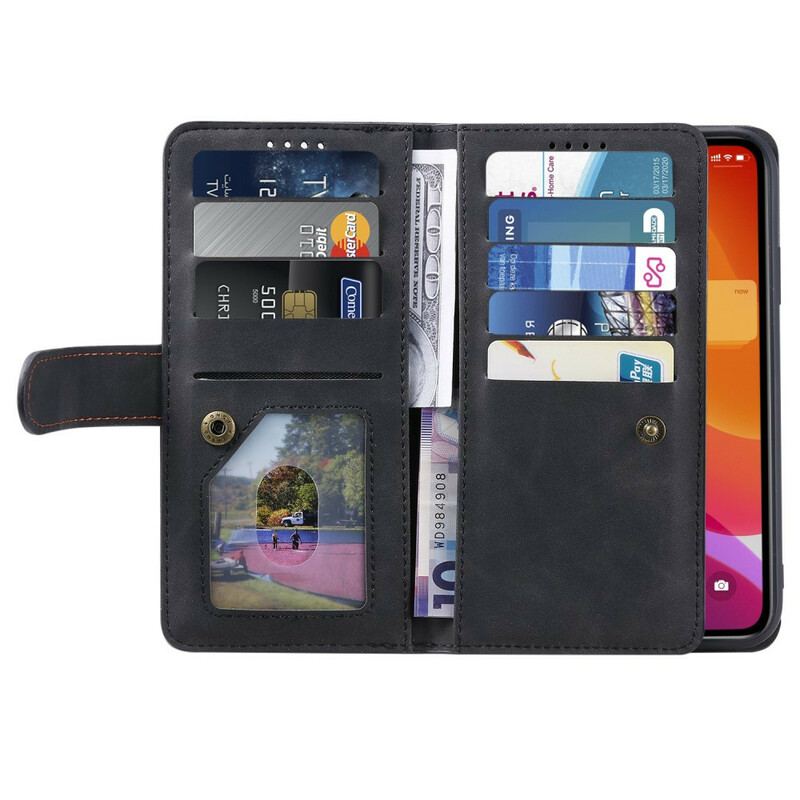 Housse iPhone 12 Mini Porte-Monnaie 9 Porte-Cartes