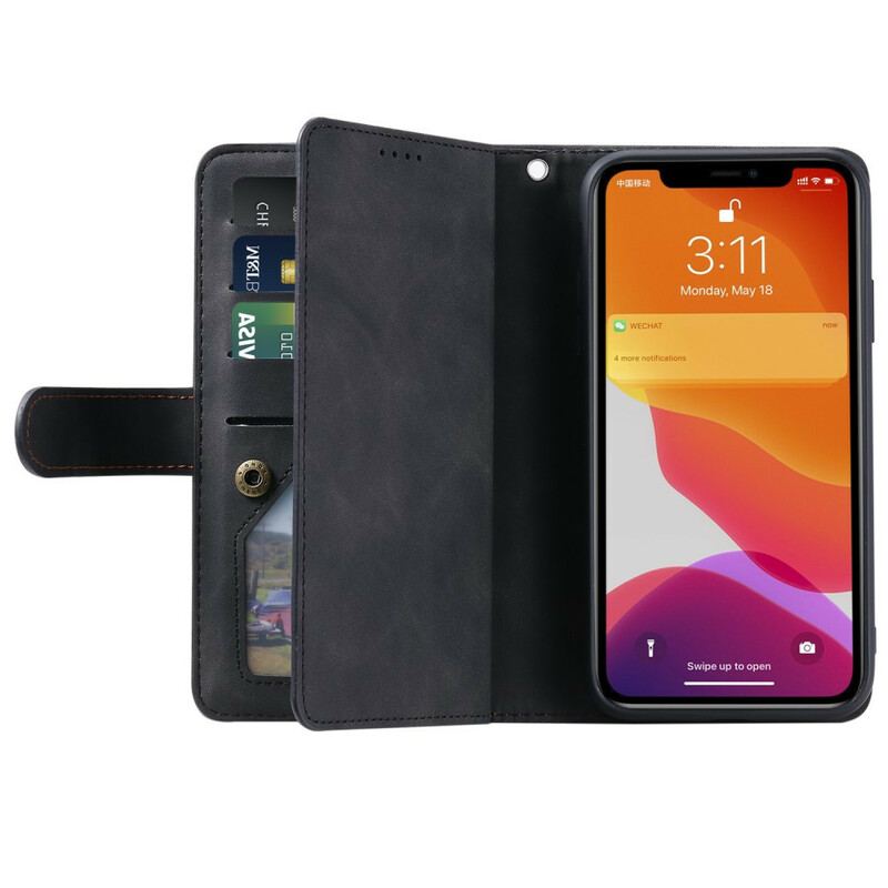 Housse iPhone 12 Mini Porte-Monnaie 9 Porte-Cartes