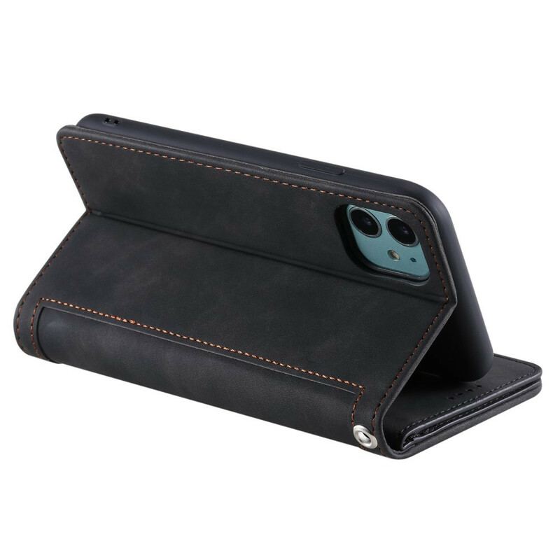 Housse iPhone 12 Mini Porte-Monnaie 9 Porte-Cartes