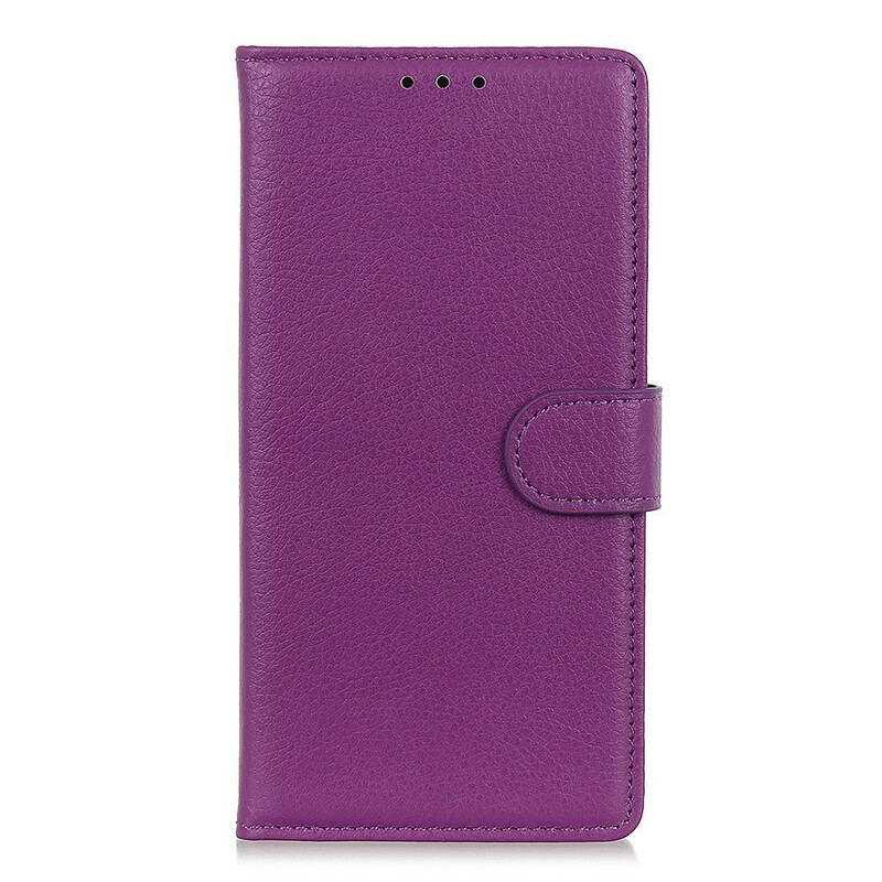 Housse iPhone 12 Mini Simili Cuir Litchi