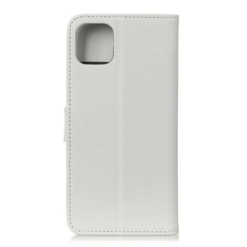 Housse iPhone 12 Mini Simili Cuir Litchi