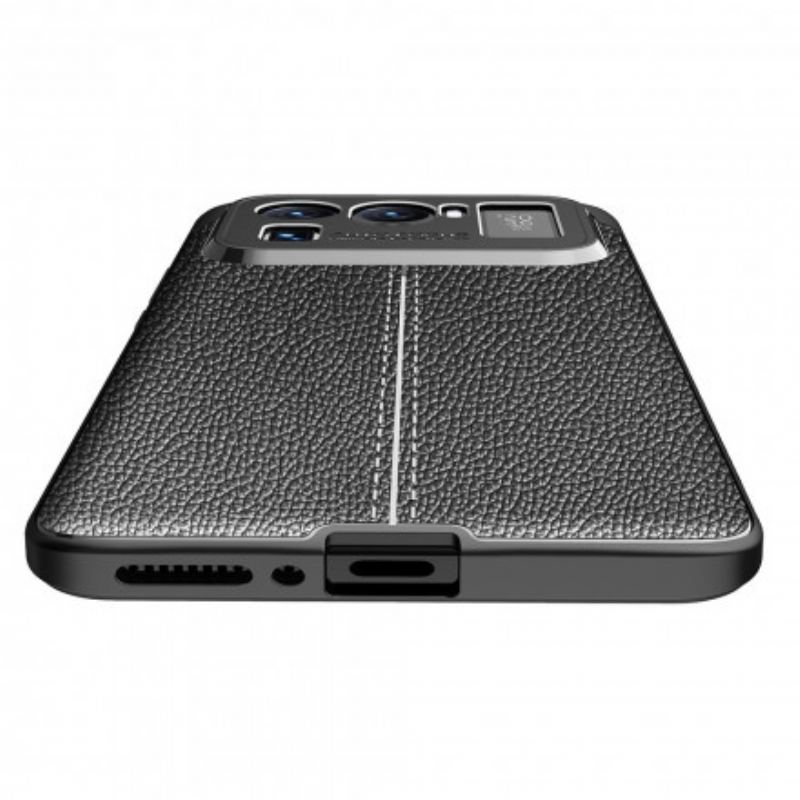 Coque Xiaomi Mi 11 Ultra Effet Cuir Litchi Double Line