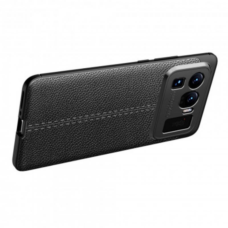 Coque Xiaomi Mi 11 Ultra Effet Cuir Litchi Double Line