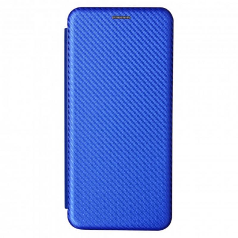 Flip Cover Xiaomi Mi 11 Ultra Fibre Carbone avec Anneau Support