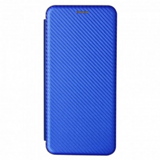 Flip Cover Xiaomi Mi 11 Ultra Fibre Carbone avec Anneau Support