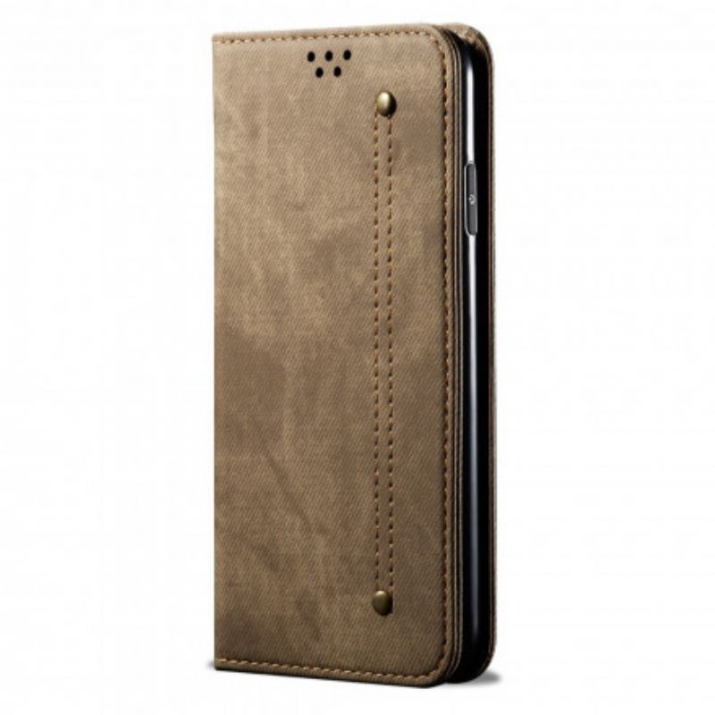 Flip Cover Xiaomi Mi 11 Ultra Simili Cuir Texture Jeans