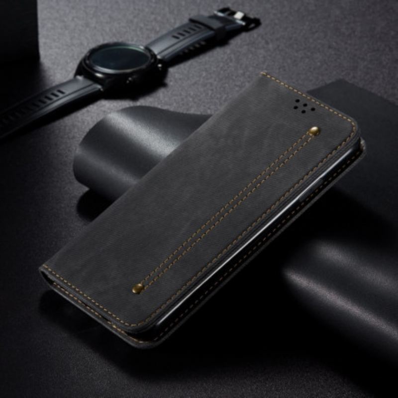 Flip Cover Xiaomi Mi 11 Ultra Simili Cuir Texture Jeans