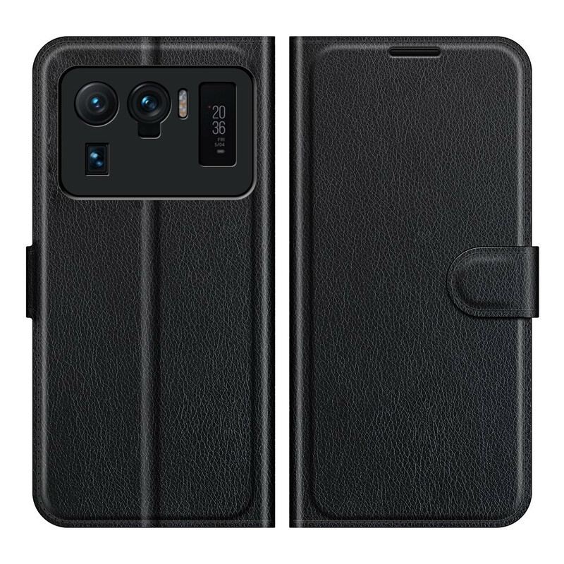 Housse Xiaomi Mi 11 Ultra Effet Cuir Litchi Classique