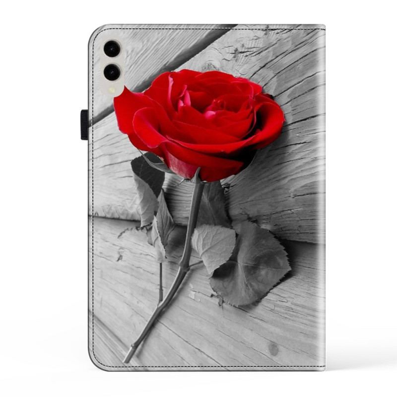 Étui Samsung Galaxy Tab S9 Plus / S9 FE Plus Motif Rose