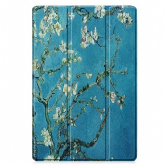 Smart Case Samsung Galaxy Tab S9 FE Plus Porte-Stylet Fleurs d'Abricot