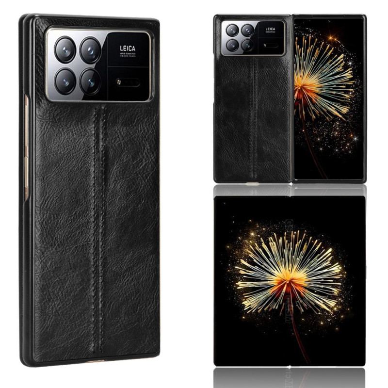 Coque Xiaomi Mix Fold 3 Effet Cuir Rétro