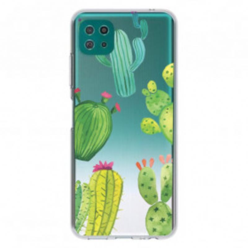 Coque Samsung Galaxy A22 5G Cactus Aquarelle