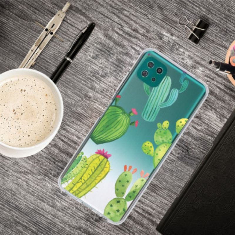 Coque Samsung Galaxy A22 5G Cactus Aquarelle