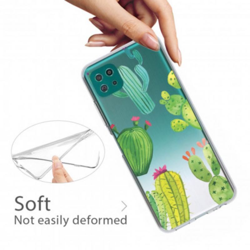 Coque Samsung Galaxy A22 5G Cactus Aquarelle