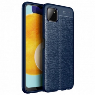 Coque Samsung Galaxy A22 5G Effet Cuir Litchi Double Line