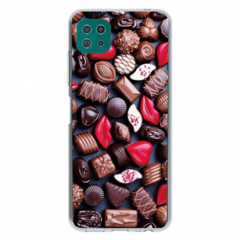 Coque Samsung Galaxy A22 5G Flexible Chocolat