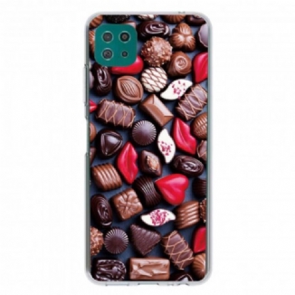 Coque Samsung Galaxy A22 5G Flexible Chocolat