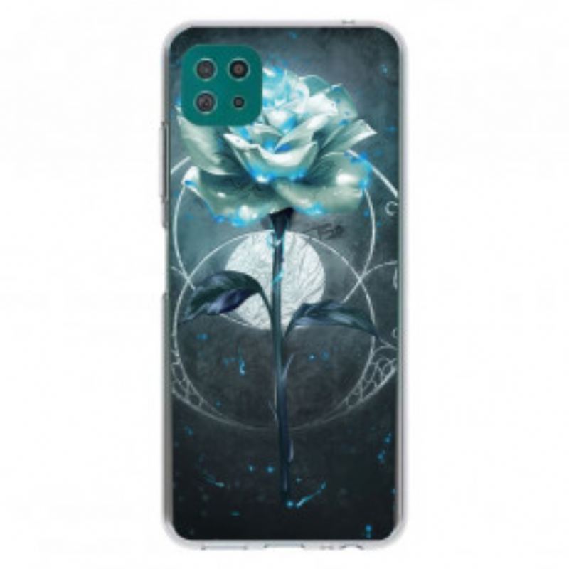 Coque Samsung Galaxy A22 5G Flexible Rose Verte