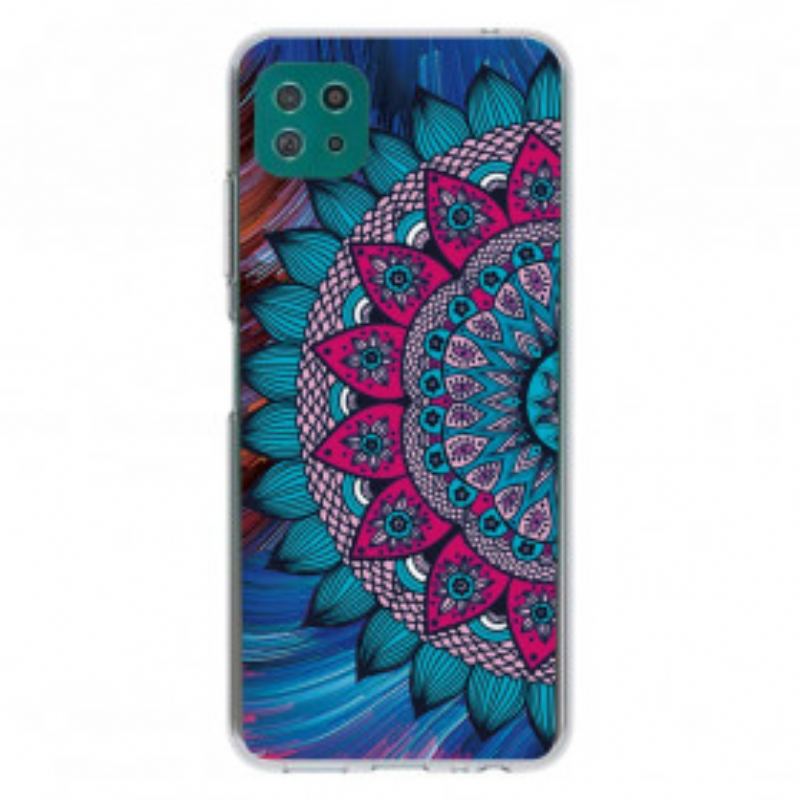 Coque Samsung Galaxy A22 5G Mandala Coloré