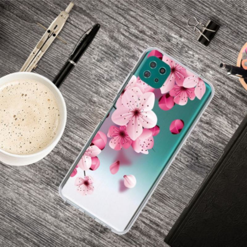 Coque Samsung Galaxy A22 5G Petites Fleurs Roses