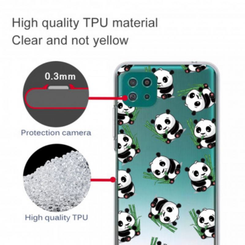 Coque Samsung Galaxy A22 5G Petits Pandas