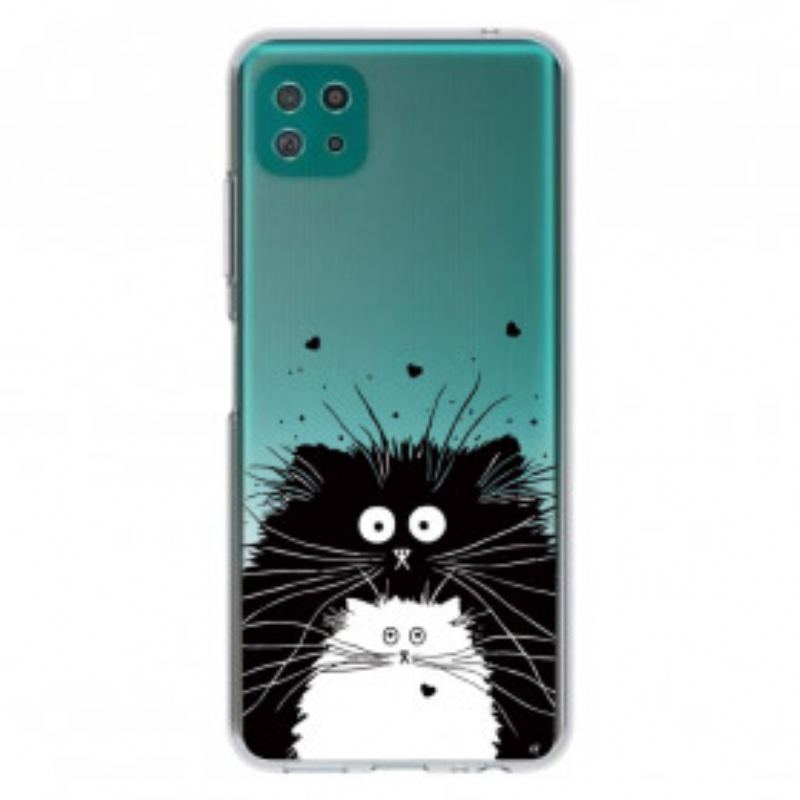 Coque Samsung Galaxy A22 5G Regarde les Chats