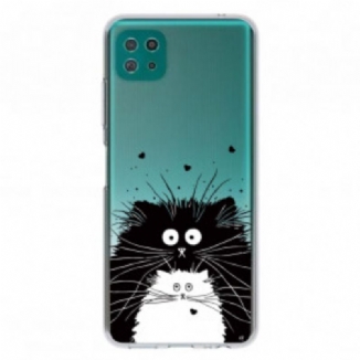 Coque Samsung Galaxy A22 5G Regarde les Chats