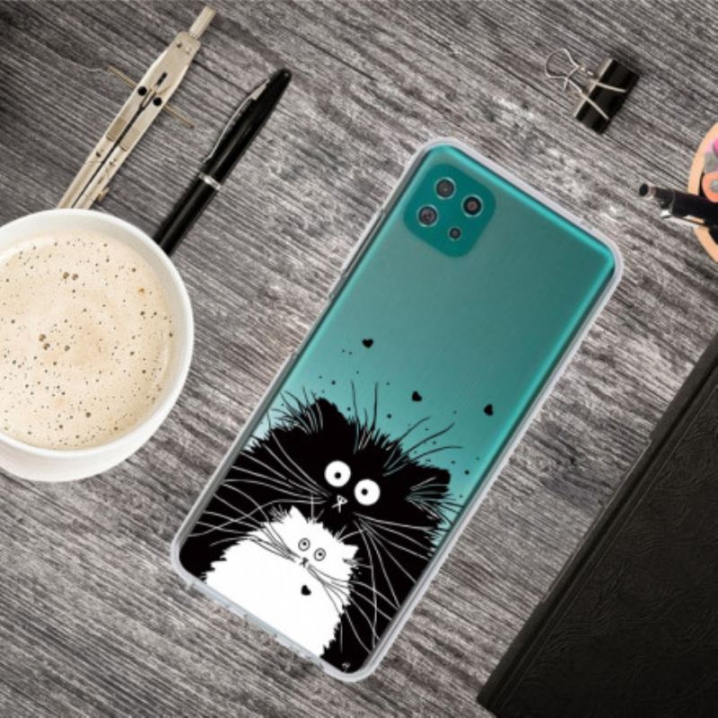 Coque Samsung Galaxy A22 5G Regarde les Chats