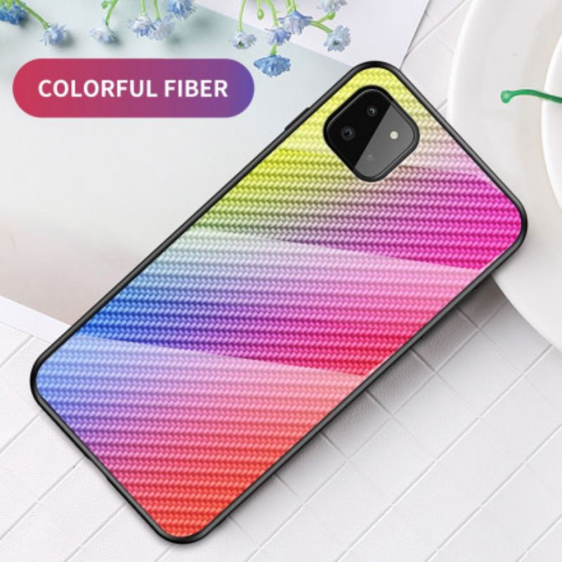 Coque Samsung Galaxy A22 5G Verre Trempé Fibre Carbone