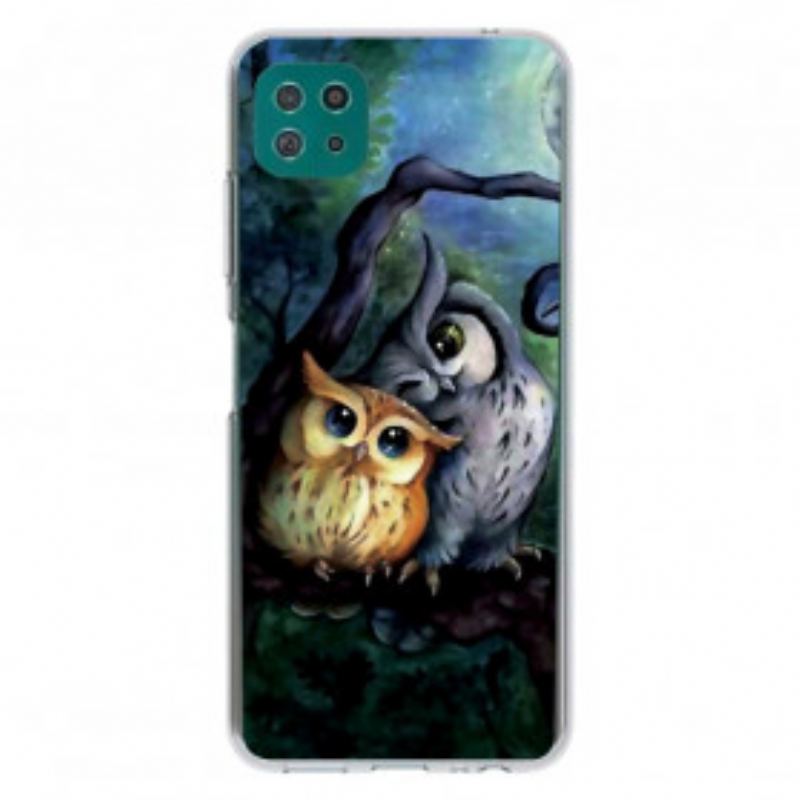 Coque Samsung Galaxy A42 5G Peinture Hiboux