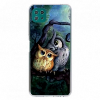 Coque Samsung Galaxy A42 5G Peinture Hiboux