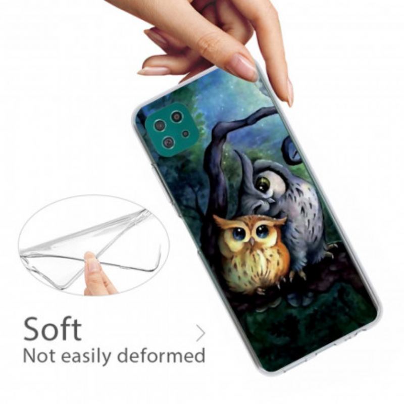 Coque Samsung Galaxy A42 5G Peinture Hiboux