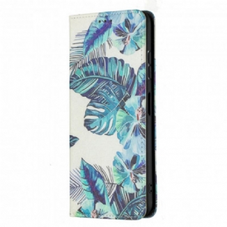 Flip Cover Samsung Galaxy A22 5G Feuilles