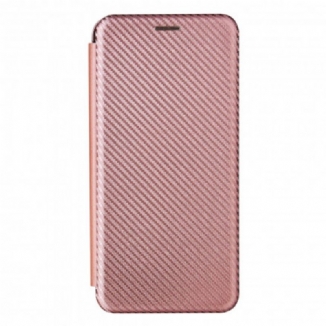 Flip Cover Samsung Galaxy A22 5G Fibre Carbone