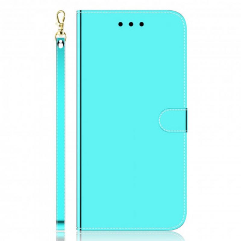 Housse Samsung Galaxy A22 5G Simili Cuir Couverture MIroir