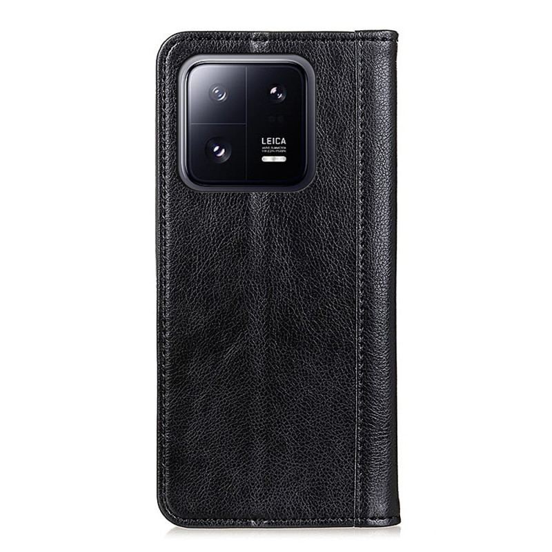 Flip Cover Xiaomi 13 Version Colorée Cuir Fendu