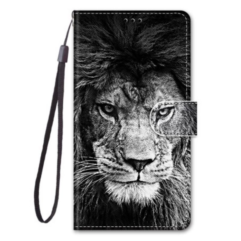 Housse Xiaomi 13 Lion à Lanière