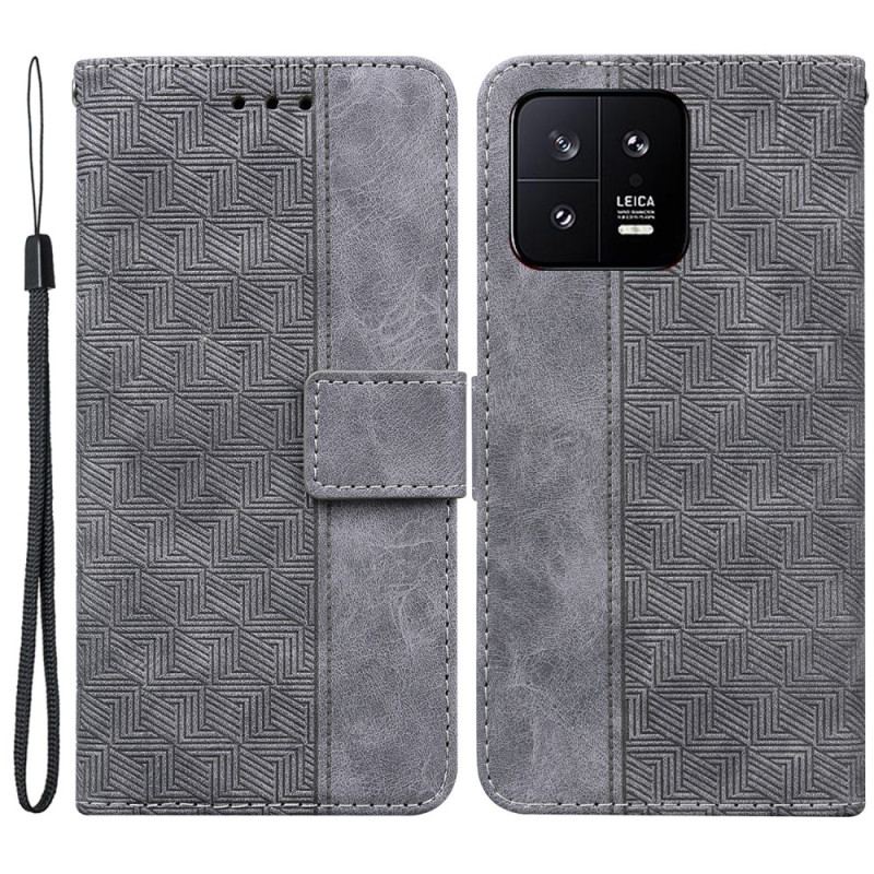 Housse Xiaomi 13 Motif à Lanière