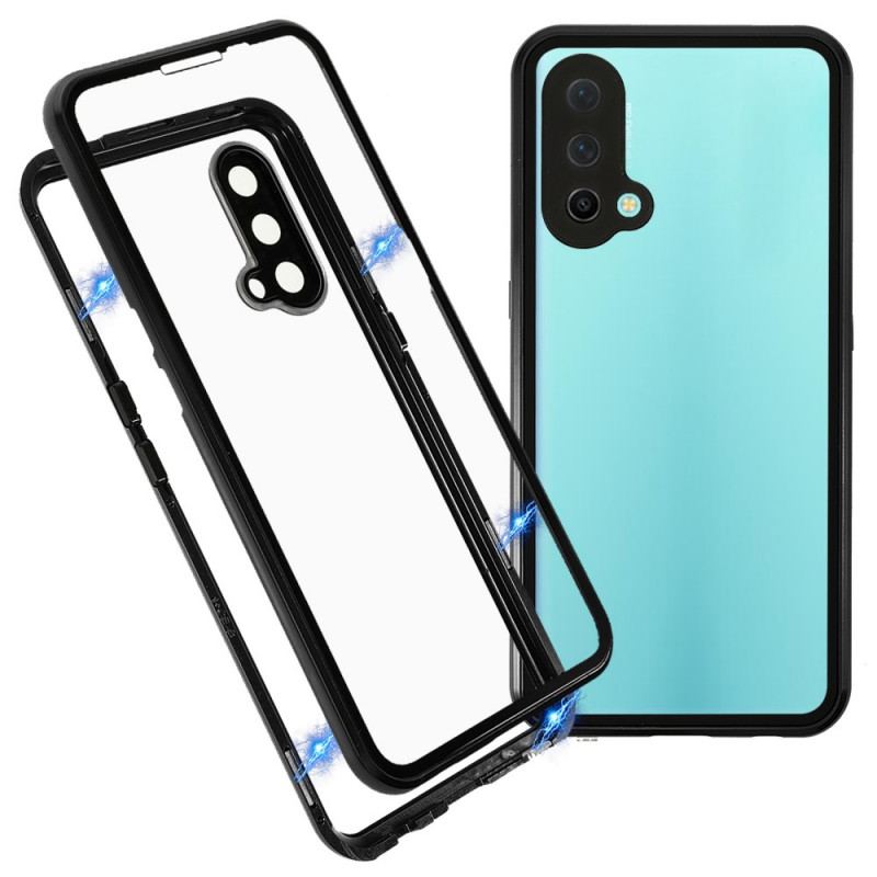 Coque OnePlus Nord CE 5G Deux Cotés Magnétique Verre Trempé et Métal