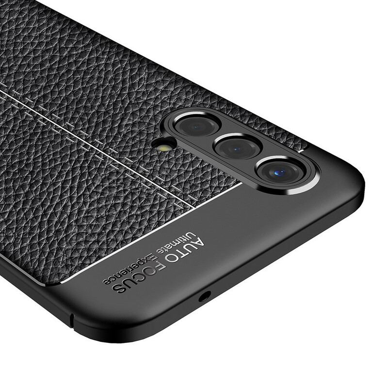 Coque OnePlus Nord CE 5G Effet Cuir Litchi Double Line