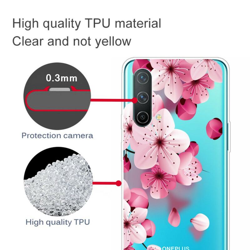 Coque OnePlus Nord CE 5G Petites Fleurs Roses