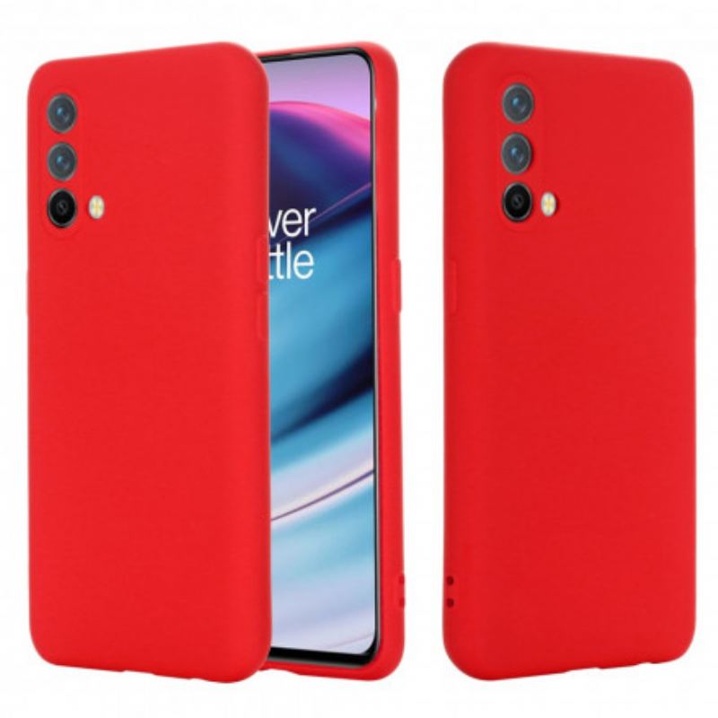 Coque OnePlus Nord CE 5G Silicone Liquide Avec Lanière