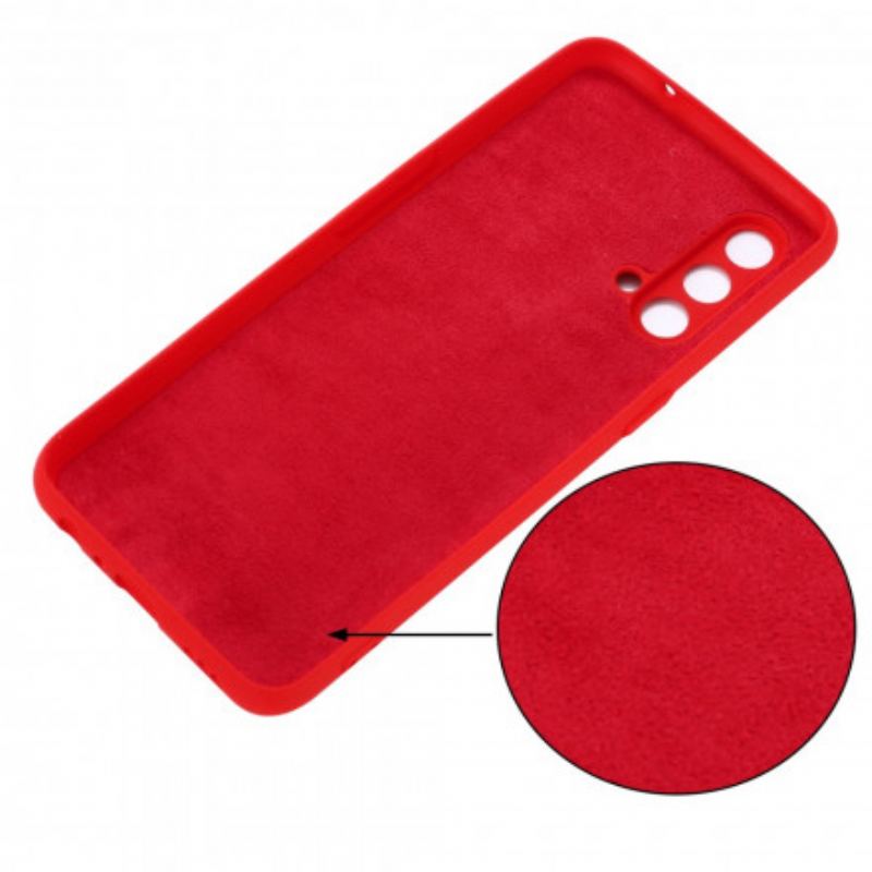 Coque OnePlus Nord CE 5G Silicone Liquide Avec Lanière