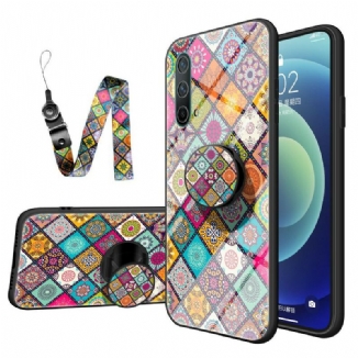 Coque OnePlus Nord CE 5G Support Magnétique Patchwork