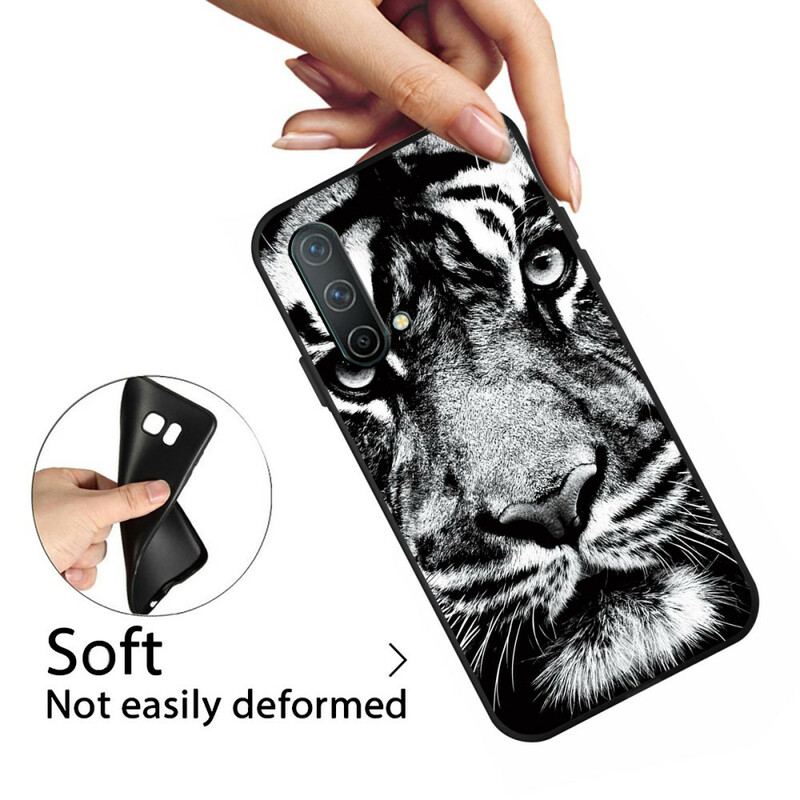 Coque OnePlus Nord CE 5G Tigre Noir et Blanc