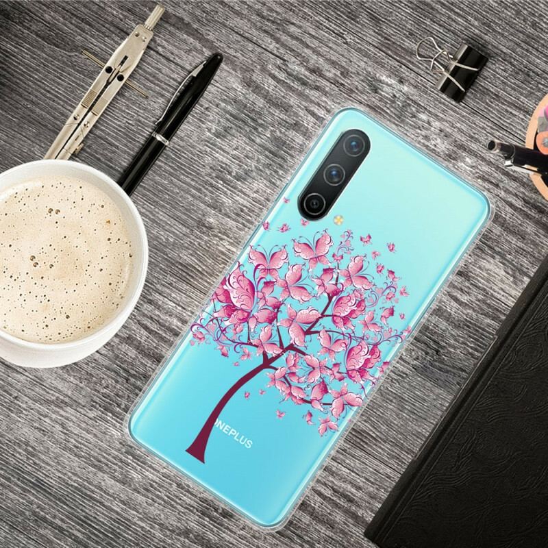 Coque OnePlus Nord CE 5G Transparente Arbre à Papillon