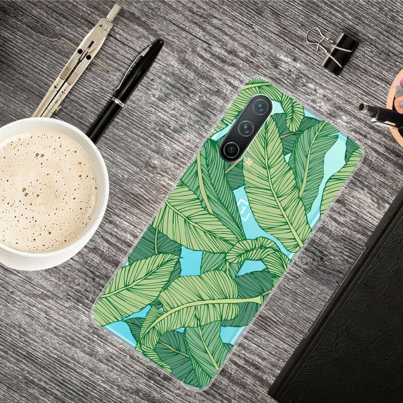 Coque OnePlus Nord CE 5G Transparente Feuilles Graphiques