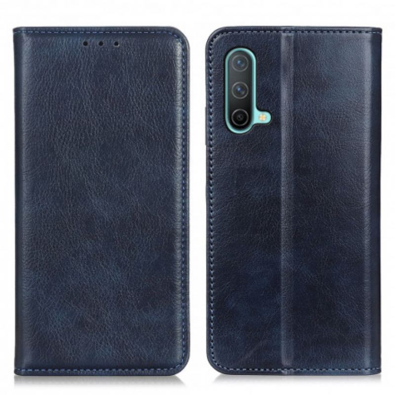 Flip Cover OnePlus Nord CE 5G Cuir Litchi Fendu Élégance