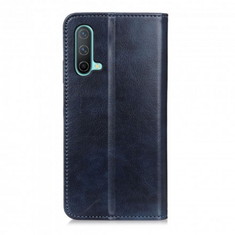 Flip Cover OnePlus Nord CE 5G Cuir Litchi Fendu Élégance