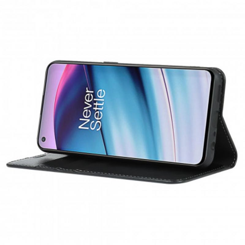 Flip Cover OnePlus Nord CE 5G Cuir Véritable